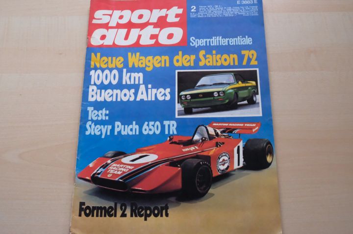 Deckblatt Sport Auto (02/1972)